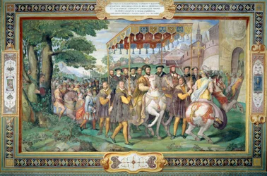 Francis I (1494-1547) and Alessandro Farnese (1546-92) Entering Paris in 1540, from the 